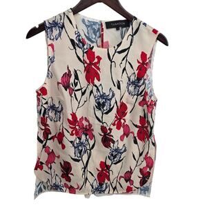 Thakoon Floral Sleeveless Semi Sheer Blouse Size 6